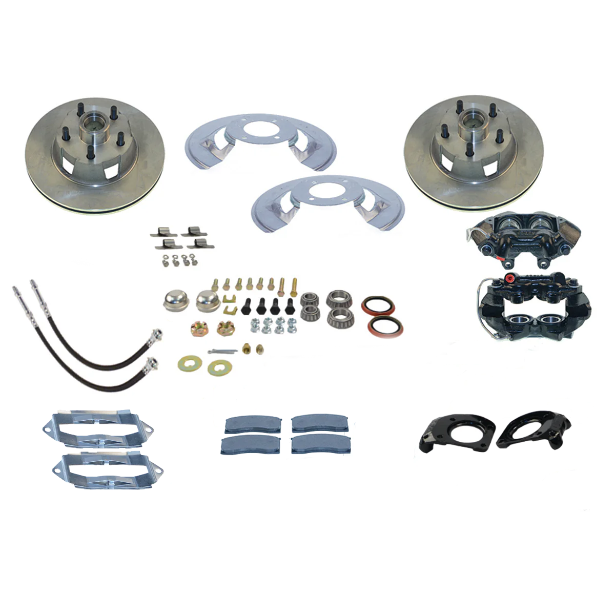 Front Brake Kit with 4Piston Kelsey Hayes Calipers no Master Cylind