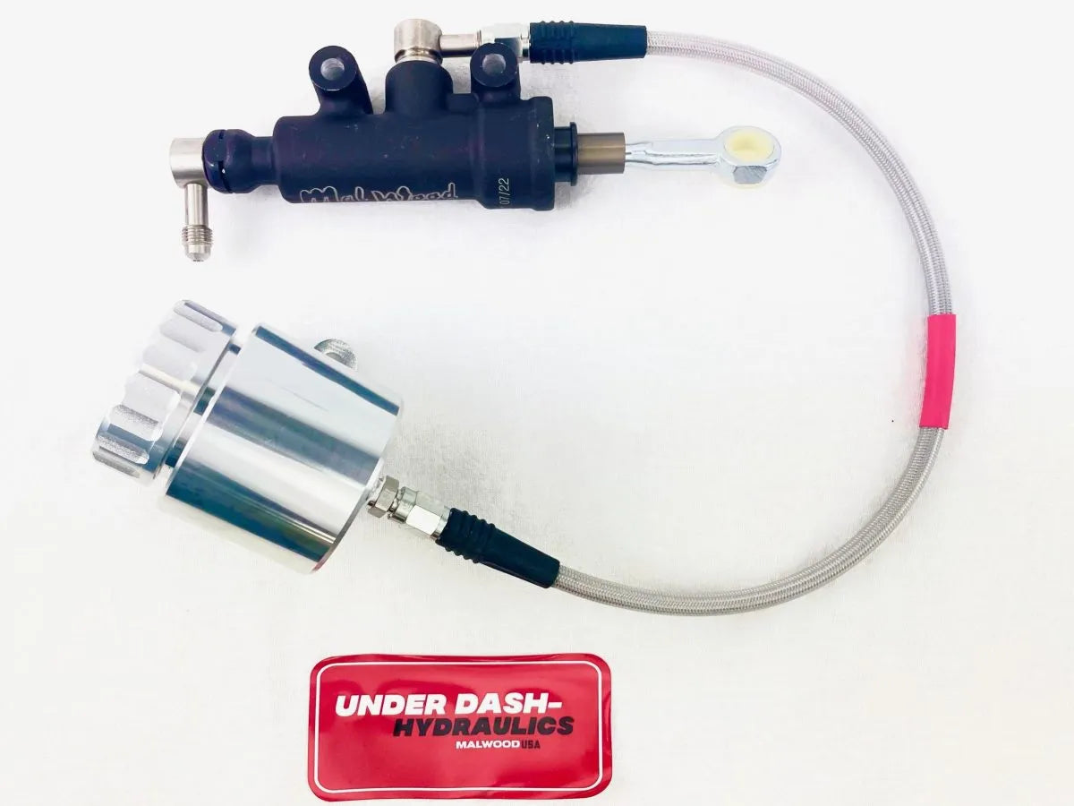 Braided line Upgrade kit for Reservoir ( NOT INCLUDED-MASTER CYLINDER & RESERVOIR PICTURED FOR DISPLAY AND INSTRUCTIONS )