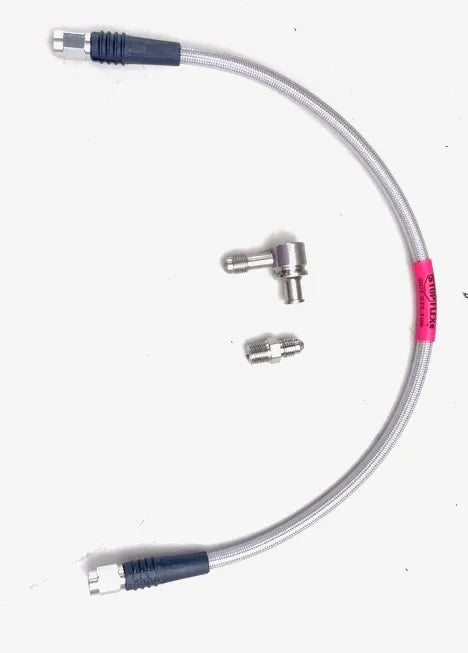 Braided line Upgrade kit for Reservoir ( NOT INCLUDED-MASTER CYLINDER & RESERVOIR PICTURED FOR DISPLAY AND INSTRUCTIONS )