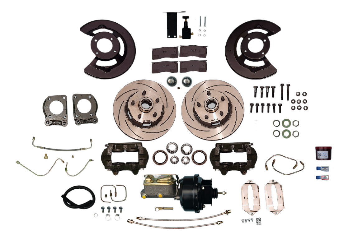 4 PISTON CALIPER POWER BRAKE KIT for 65-66 Mustang