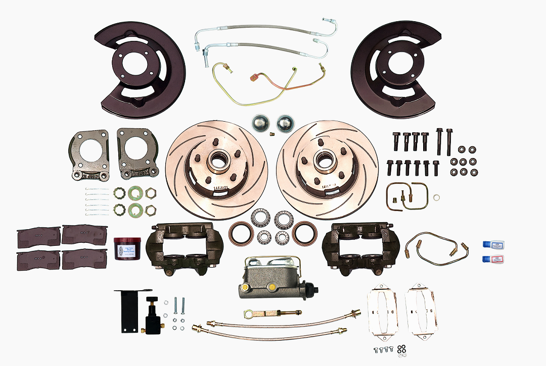 4 PISTON CALIPER BRAKE KIT for 70-73 Mustang
