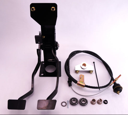 Master Kit for 65-66 Mustang Cable Clutch System for Manual Brakes - Adjustable Cable Stop