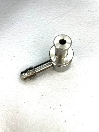 Master Cylinder Push-In to -3AN Fitting for Braided Reservoir Line
