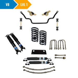 Street Performance Full Suspension Kit with Bilstein Street Shocks – Level 1 (V8 1966)